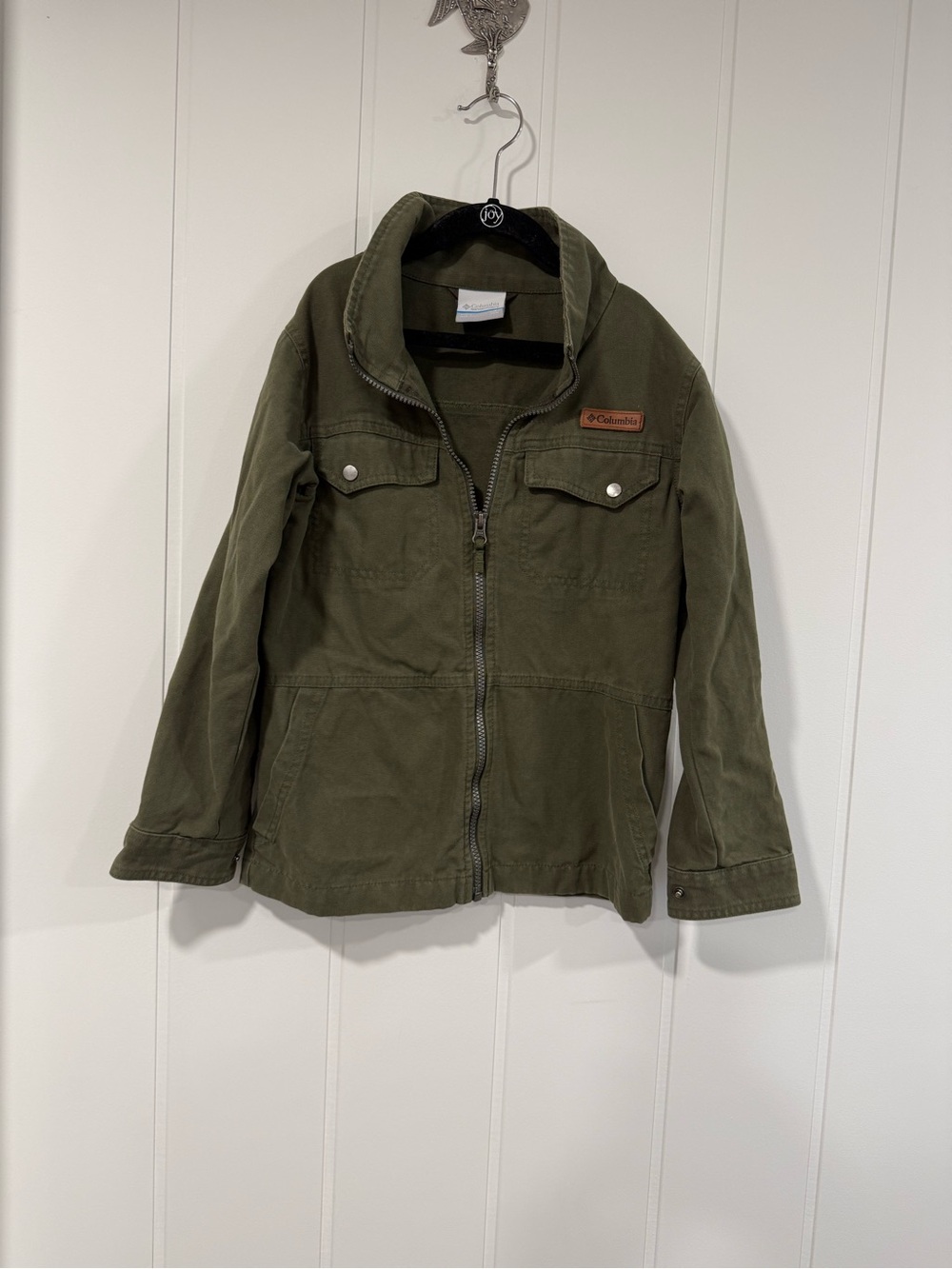 Columbia Olive Utility Zip Jacket